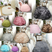 Super Soft Oval Rug Non-Slip Washable Plush Mat for Bedroom Living Room Decor