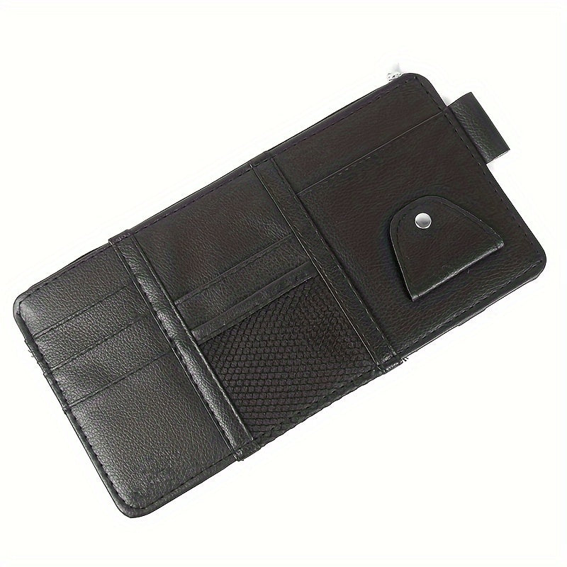 Car Sun Visor Organizer with Zipper Storage Bag Multi-Purpose Car Accessory