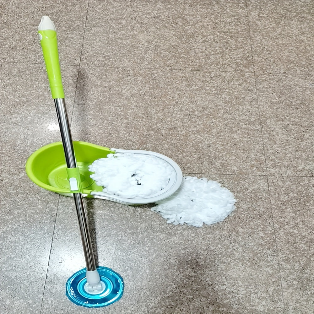 Ko'p maqsadli pol tozalash tizimi - zanglamaydigan po'latdan yasalgan sozlanadigan tutqich, 360° aylanuvchi mopp va chelak to'plami, 2 ta mikrofiber bosh bilan, yashash xonasi, yotoqxona, hammom, oshxona uchun ideal - mustahkam metall material