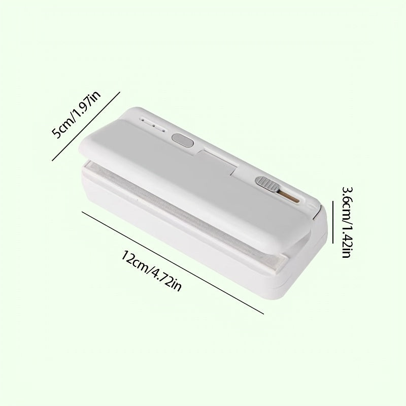 Kichkina portativ yopish mashinasi, yengil va sozlanadigan USB quvvatlanadigan snack sumkasi yopish mashinasi