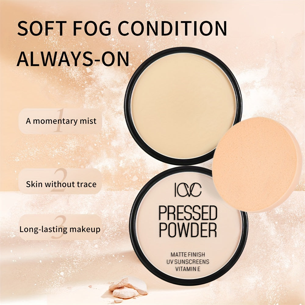 Women Matte Finish Pressed Powder Waterproof Oil Control Foundation