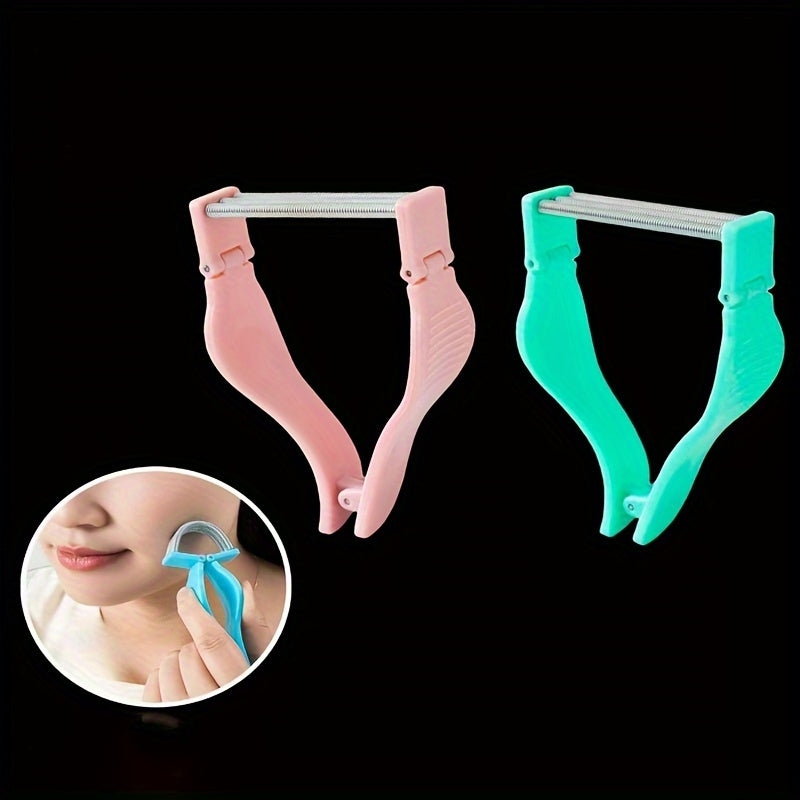 Removedor de vello facial con resorte a prueba de agua para exfoliación de rostro y labios