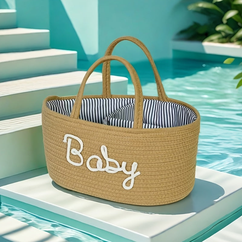 Diaper Organizer with Removable Divider for Changing Tables and Car Storage