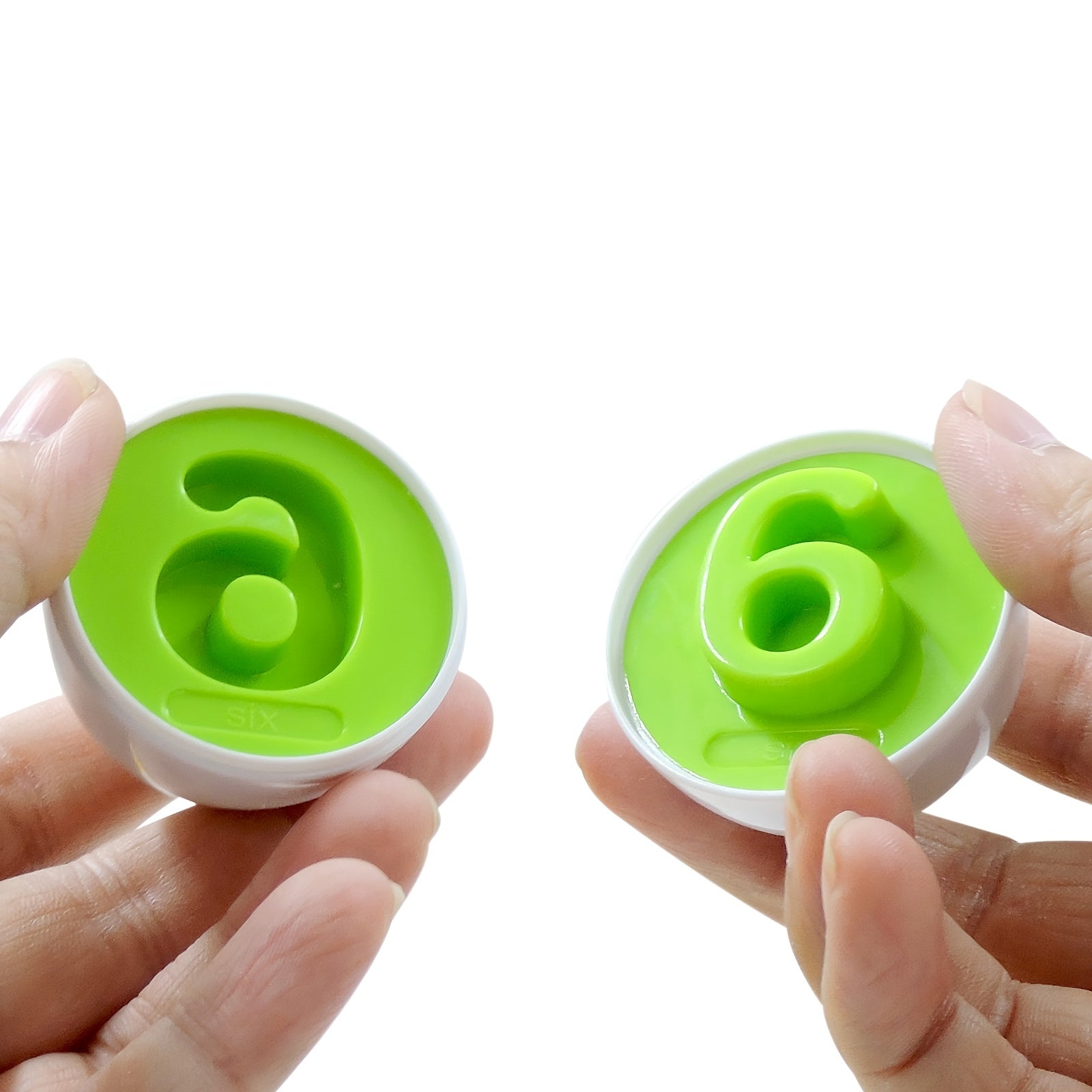 Educational Egg Matching Game for Kids Set of 6 with Numbers and Shapes Fine Motor Skills Sensory Development