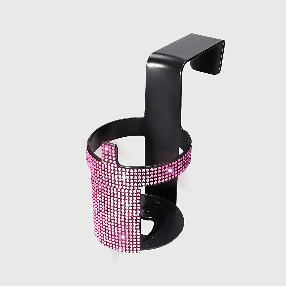 Universal Rhinestone Car Cup Holder for Beverage Cans and Cups