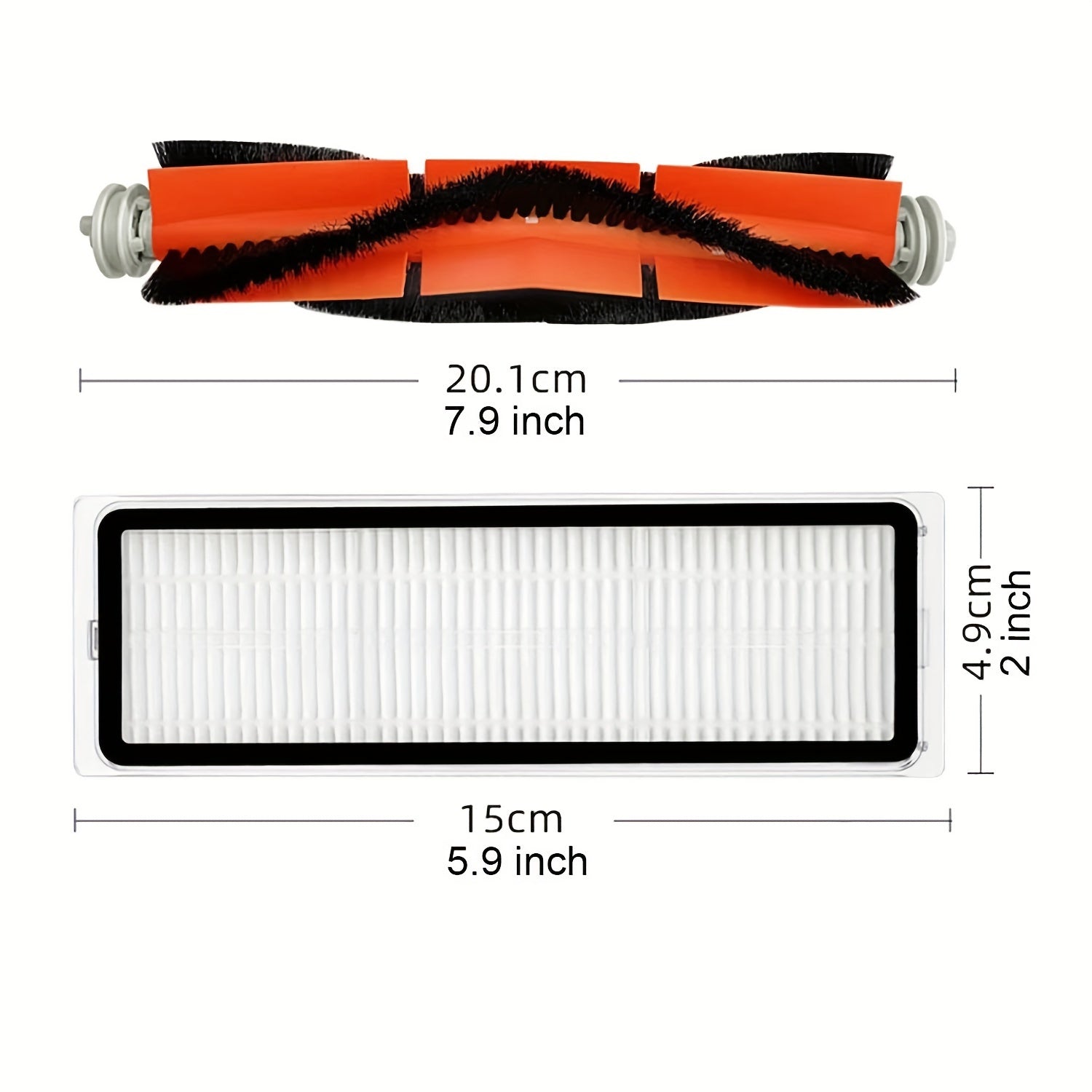 23 Pack Replacement Parts Kit for Robot Vacuum X20/X20 Plus Main Roller Brush Side Brushes HEPA Filters Mop Pads Dust Bags