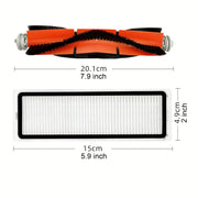 23 Pack Replacement Parts Kit for Robot Vacuum X20/X20 Plus Main Roller Brush Side Brushes HEPA Filters Mop Pads Dust Bags