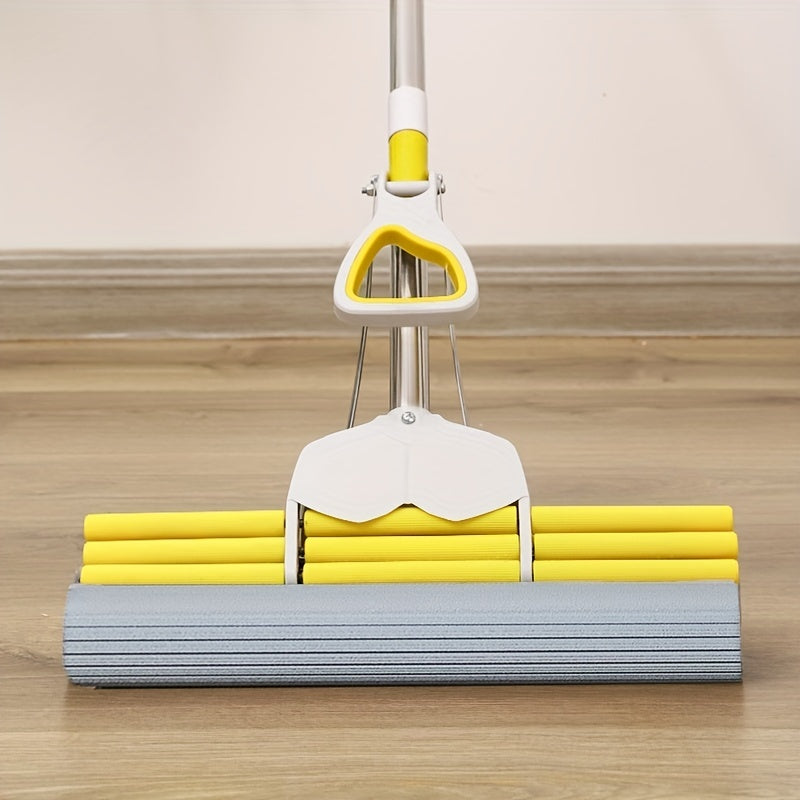 Stainless Steel Handle Sponge Roller Mop 38cm for Floor Cleaning