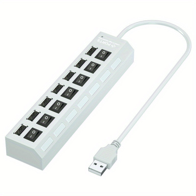 Universal USB Hub 4/7 portli kompyuter sichqonchasi, klaviatura, xotira kartasi uchun o'tkazgich