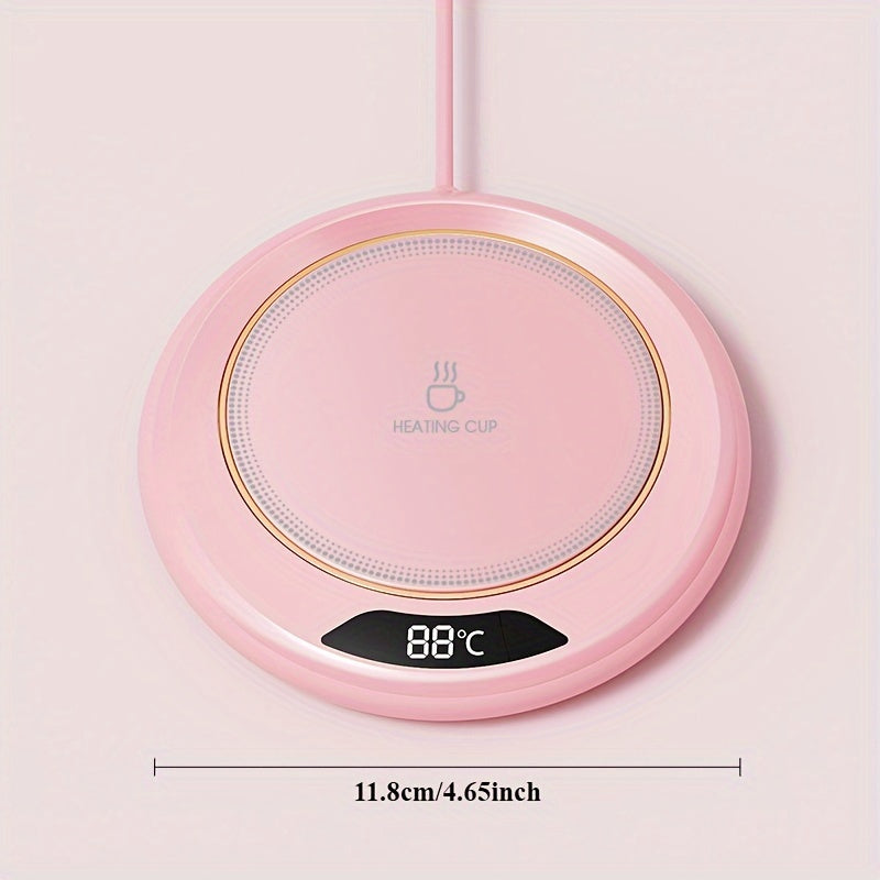 Smart Touch-Activated Temperature Control Heating Cup Mat with Adjustable Settings