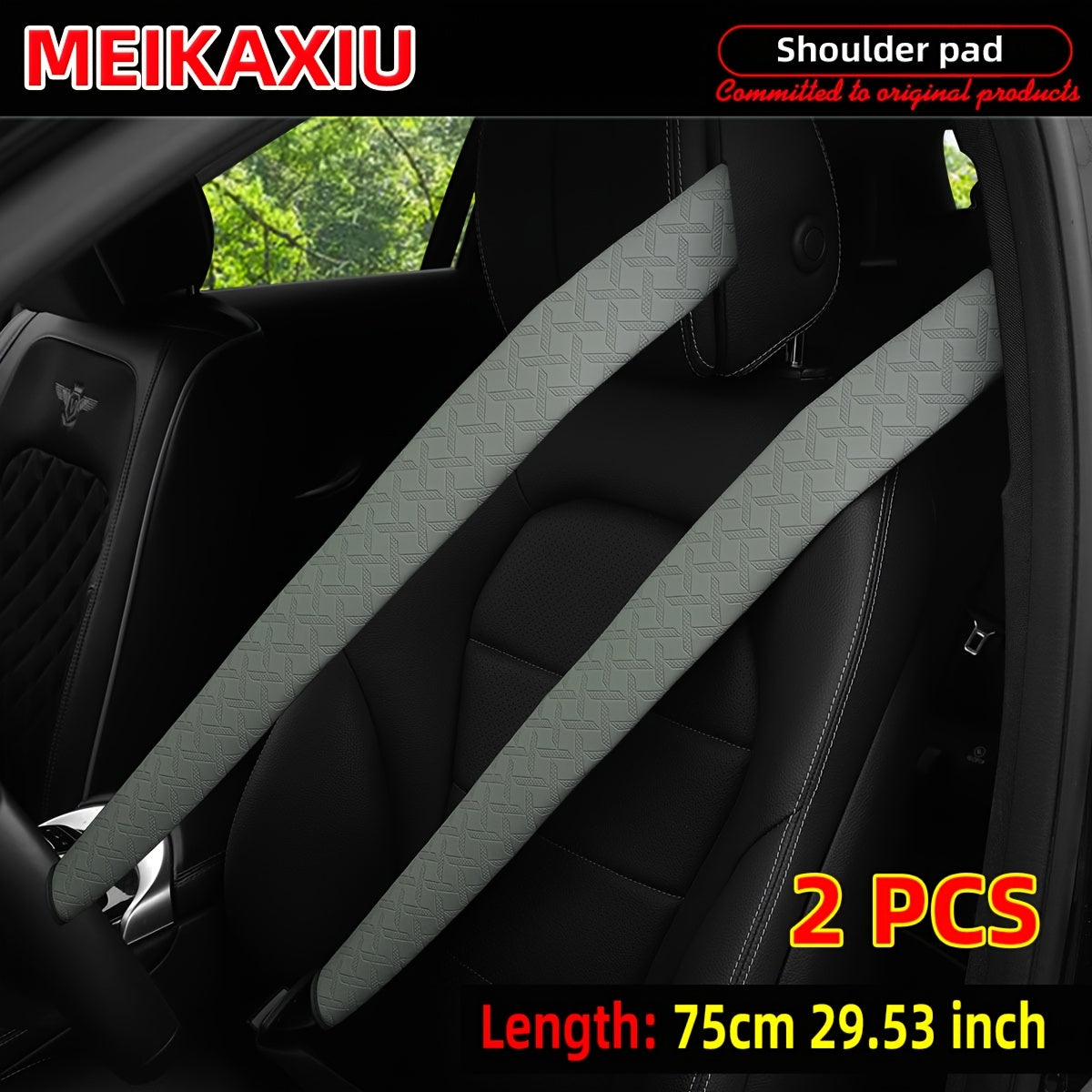 Unisex faux teri belbog‘i yelka pad sayohat avtomobil aksessuarlari 75cm