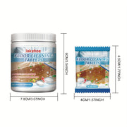 Yumshoq Pol Tozalash Tabletkalari - 100g Yog'och va Marmar Pollar uchun, Dog'larni O'chiradi va Porlashni Oshiradi
