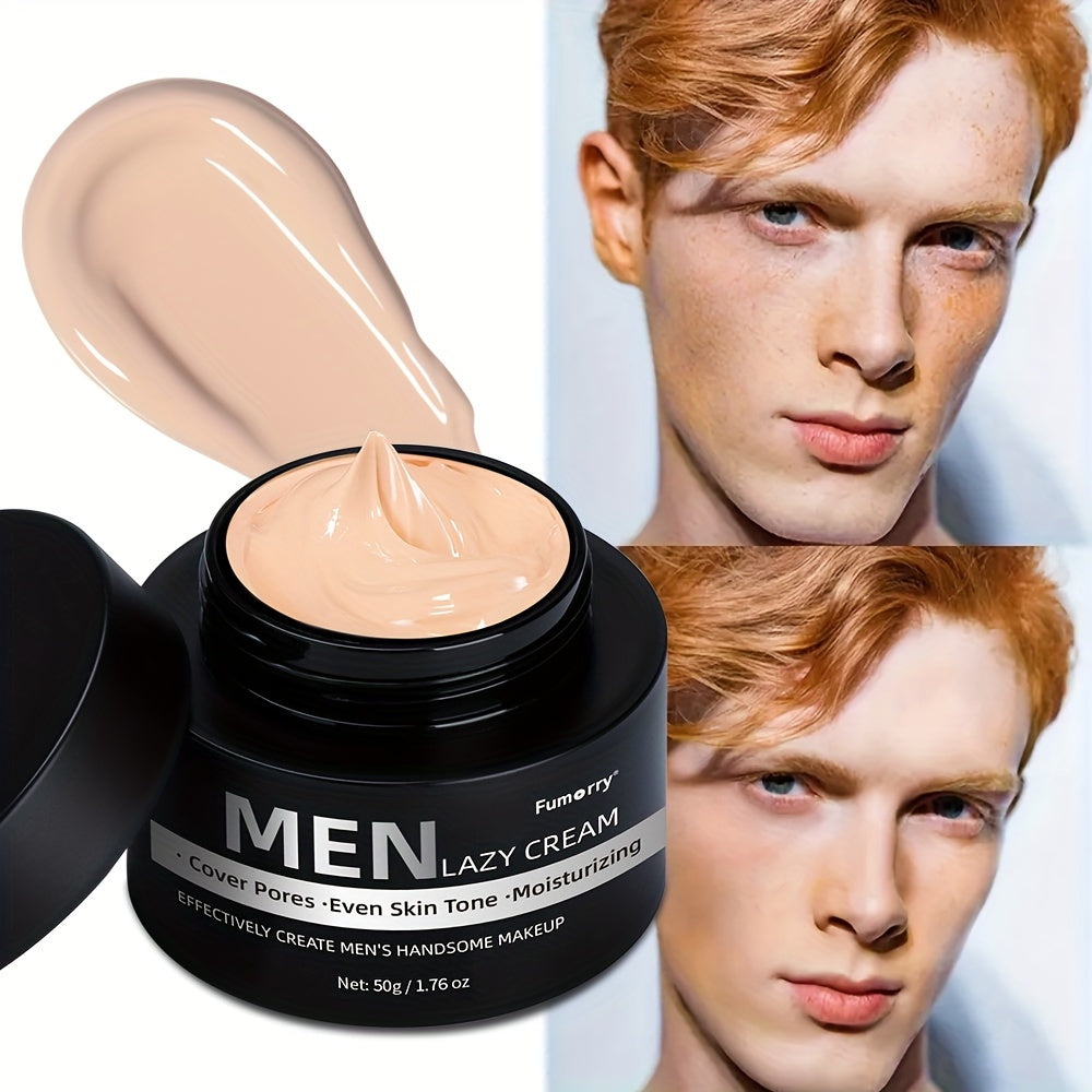 Men's Full Coverage Concealer Nude Look Waterproof Long-Lasting Hypoallergenic for Uneven Skin