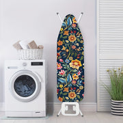 Retro Floral Ironing Board Cover with Stretchable Edge Dust-Resistant Replacement
