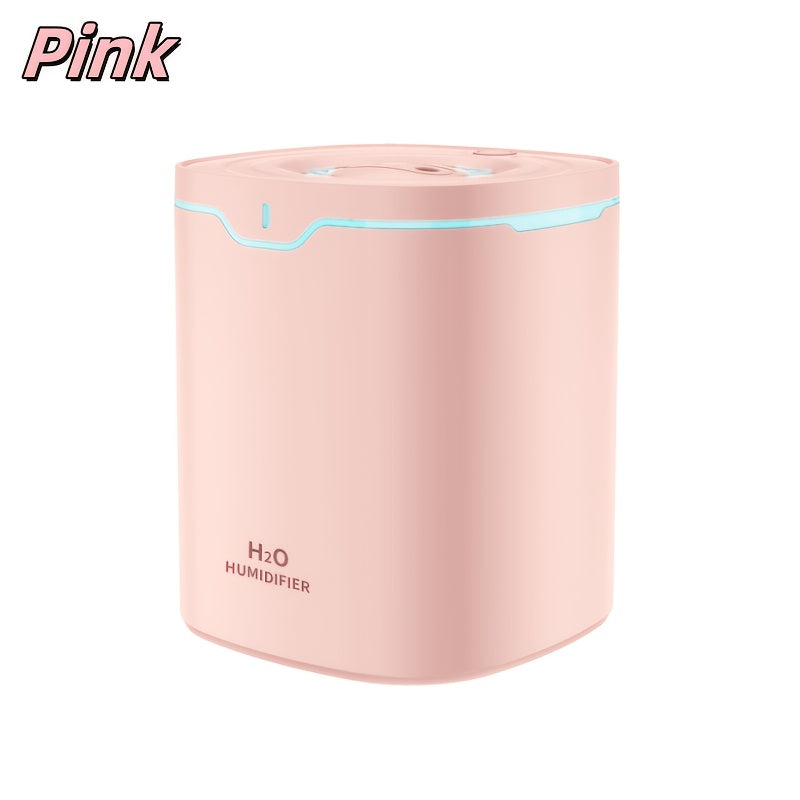 Large Capacity Double Spray Humidifier 2000ml USB Timer Bedroom Office