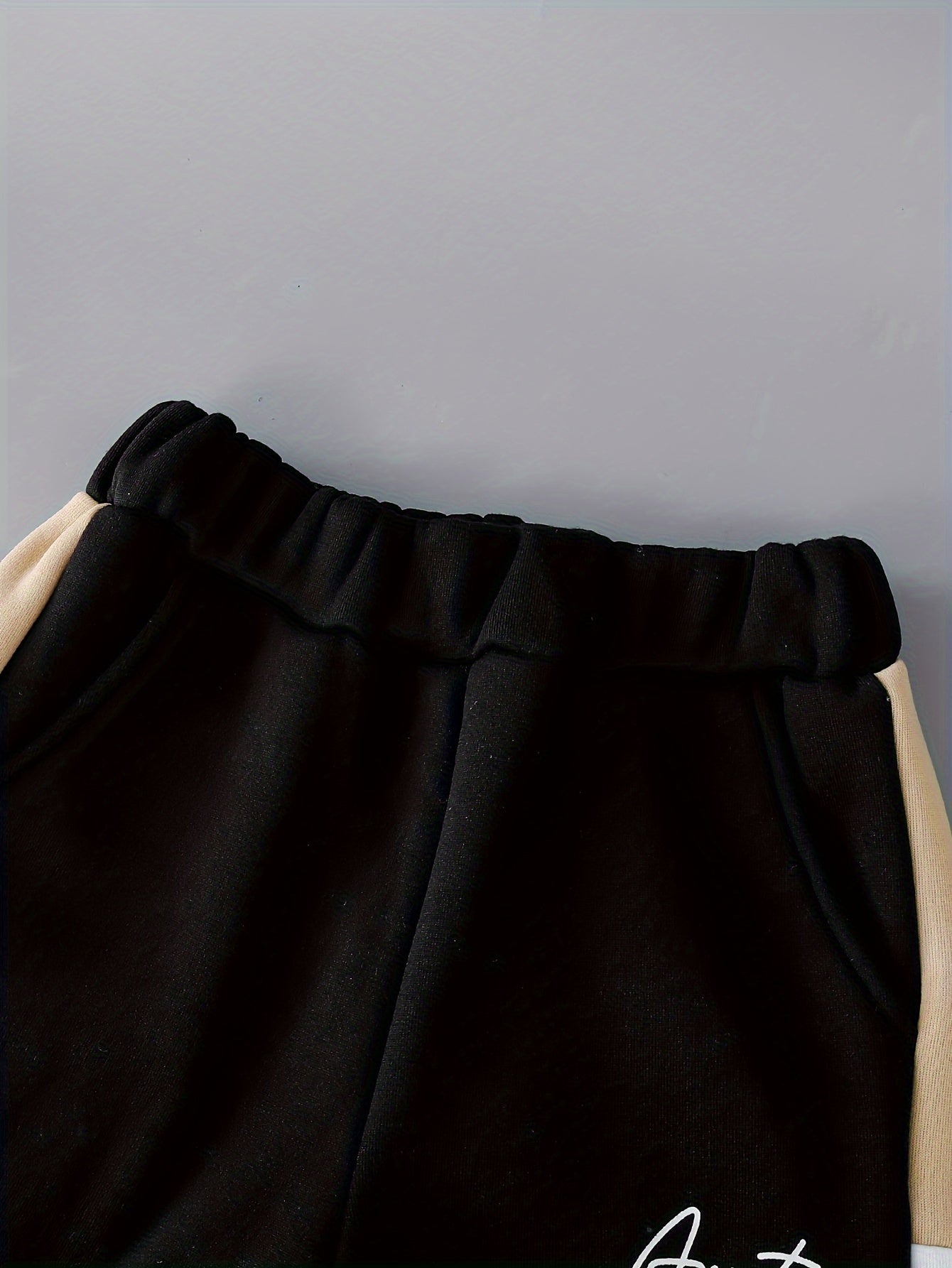 Детский флисовый комплект с топом на молнии с буквенным принтом и теплой повседневной верхней одеждой для осени и зимы