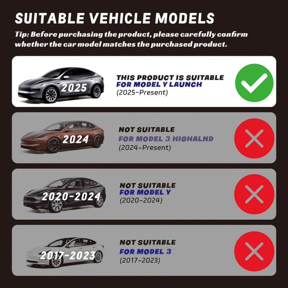 Orqa bagaj matosi TPE barcha ob-havo yuk tashish qoplamasi Model Y 2025+ to'liq qamrov