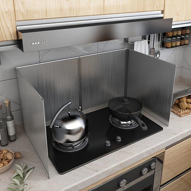 Stainless Steel Kitchen Oil Splatter Guard for Stove and Countertop Protection