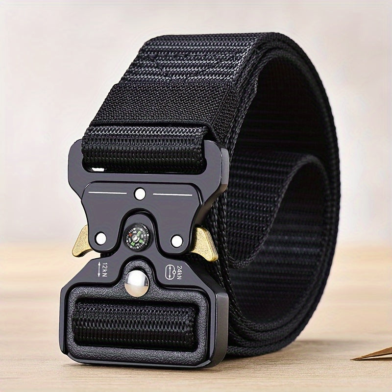 Unisex Canvas Belt Adjustable Tactical Belt for Outdoor, Casual, Everyday Wear