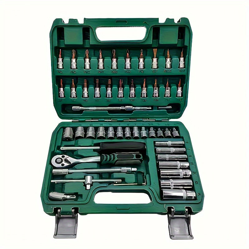 Auto Repair Tool Set 53pcs Hand Tools Kit for Car Maintenance and Machine Repair