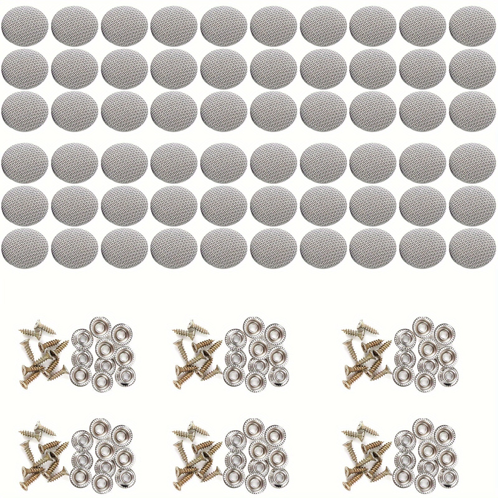 60 Pcs Car Roof Repair Screws Nylon Snap Pins Retainer Kit