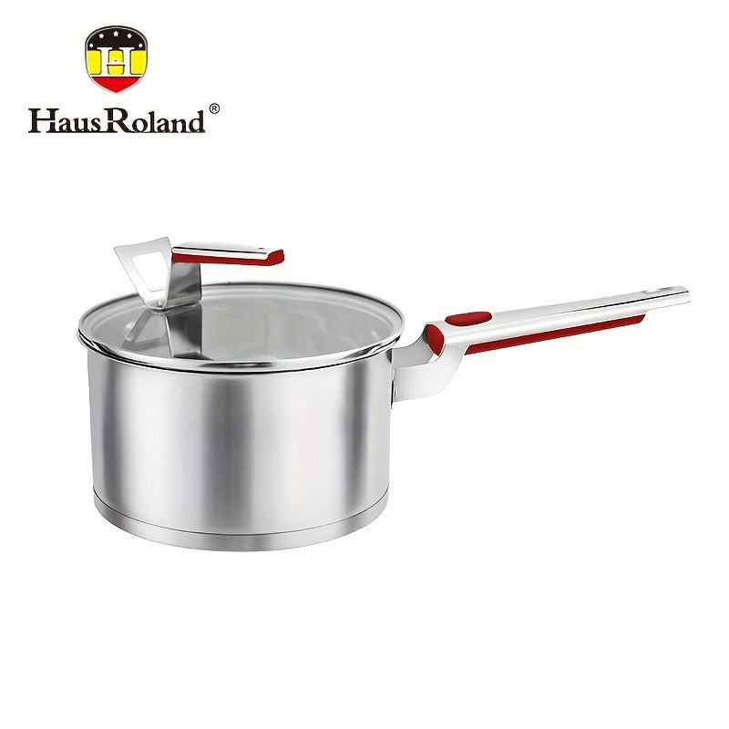 Kengaytirilgan HAUSROLAND zanglamas po'latdan yasalgan sho'rva qozoni - mustahkam, gaz va induksiya pechlari uchun mos, makaron, jo'xori va sutni bug'lash uchun - uyda pishirish uchun ideal