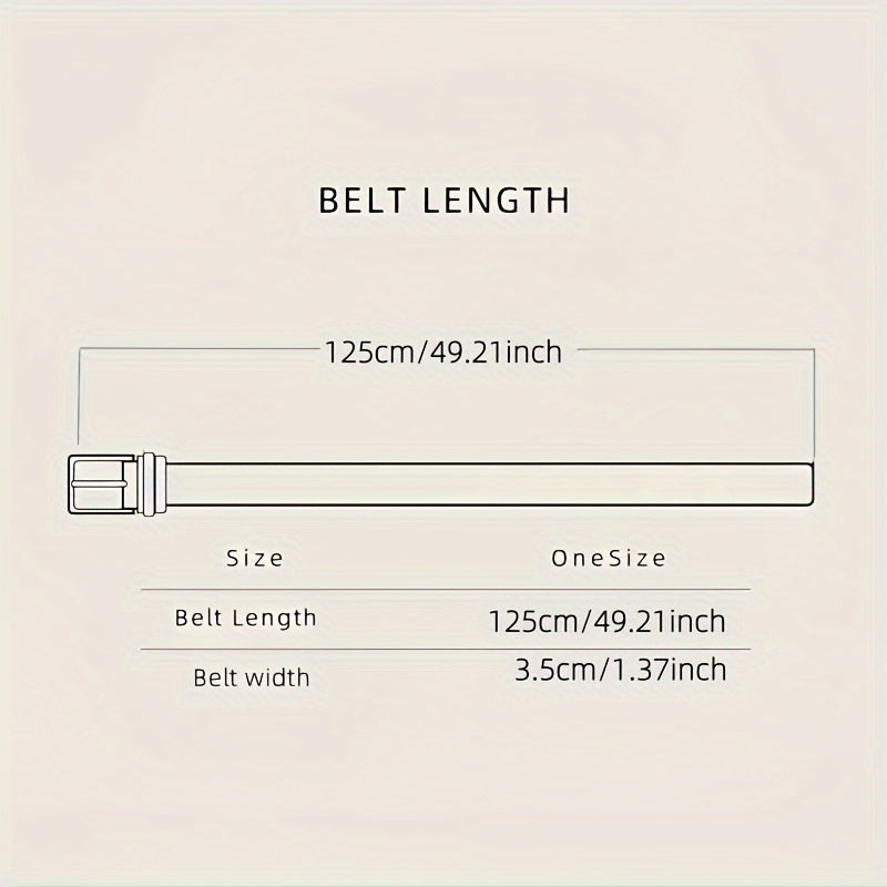Unisex Adjustable PU Leather Belt with Automatic Buckle for Jeans and Dress Pants