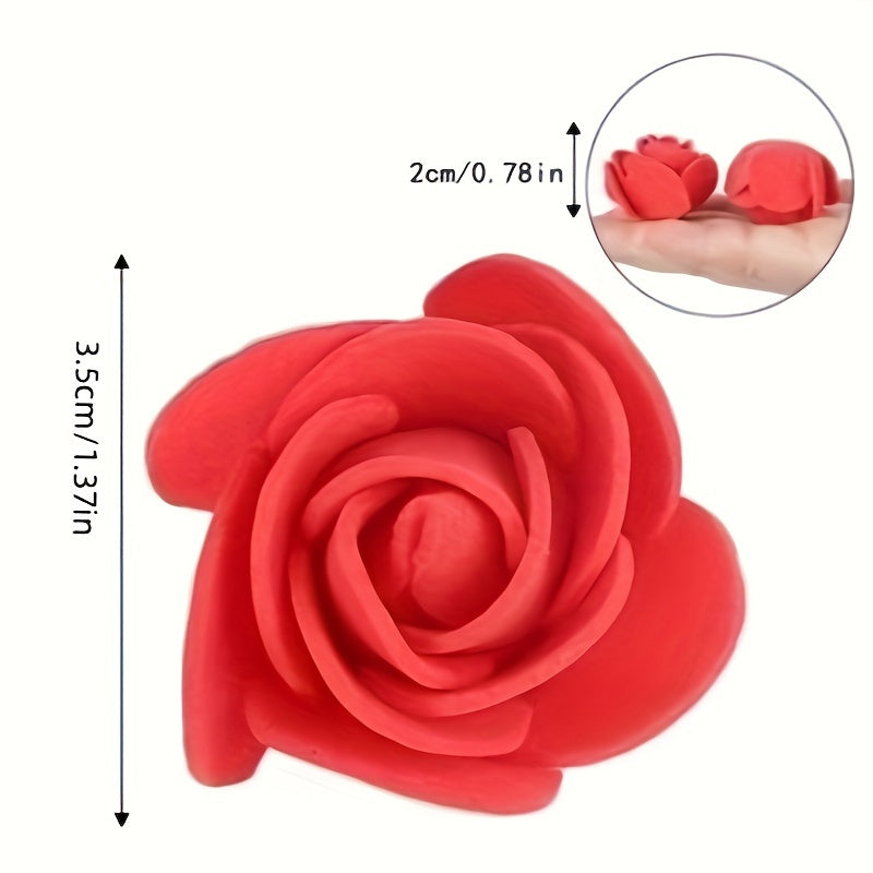 Artificial Rose Heads 100pcs for Weddings Garlands Interior Decor Gifts