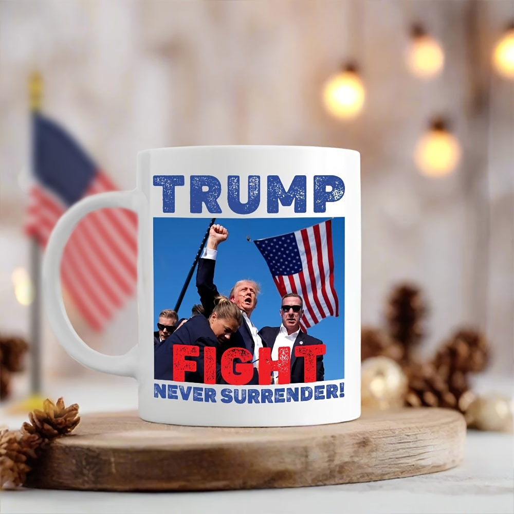Ceramic Trump 2024 Supporter Mug Stand Up for America Loyal Supporter Gift