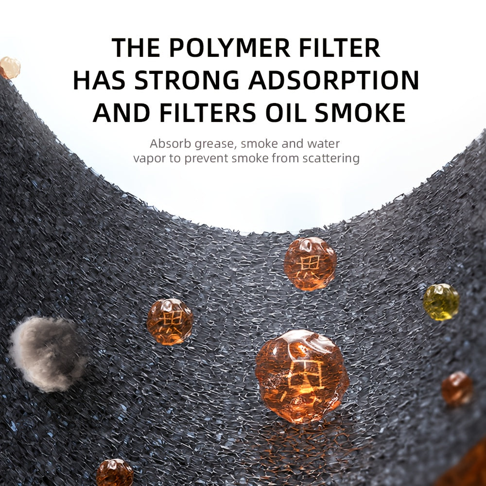 Katta suv tortish, oson tutun tozalash va issiq qozon va BBQ uchun sozlanadigan stend bilan portativ USB bilan ishlaydigan stol usti range hood.