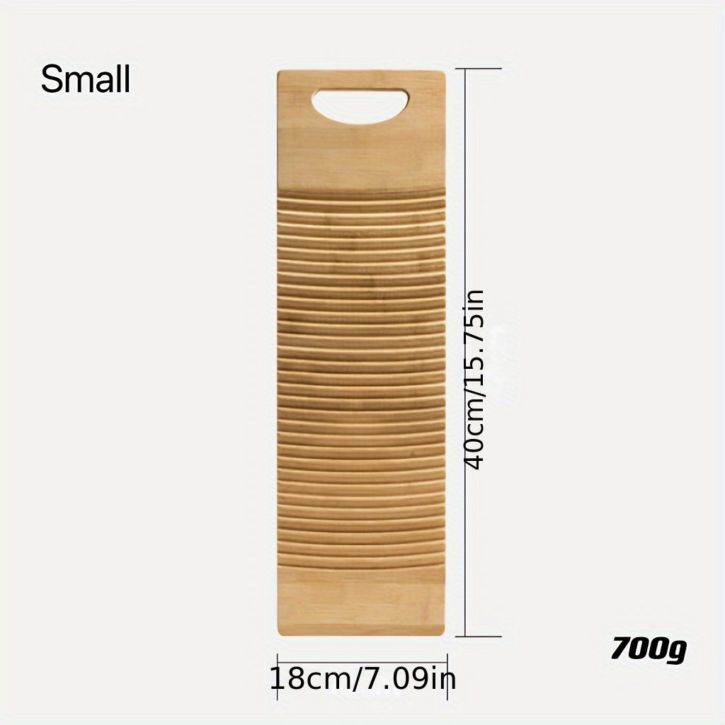 Tabla de lavado de bambú para lavandería, acabado natural, esquinas cuadradas