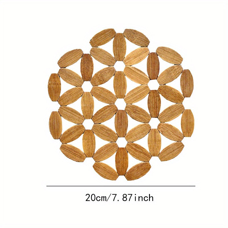 Bamboo Pot Holder Heat-Resistant Table Protector for Kitchen Dining