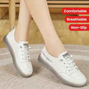 Zapatillas casual blancas para mujer, transpirables y antideslizantes, para todas las estaciones
