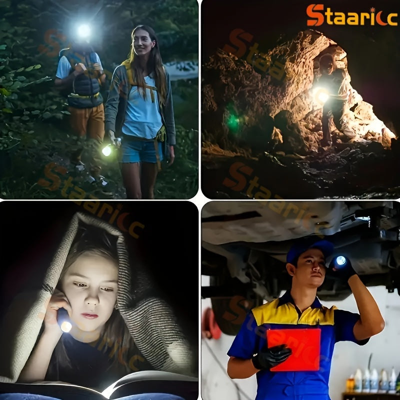 LED Flashlight with USB Rechargeable COB Side Light 4 Modes Dimmable Waterproof IPX-4 Outdoor