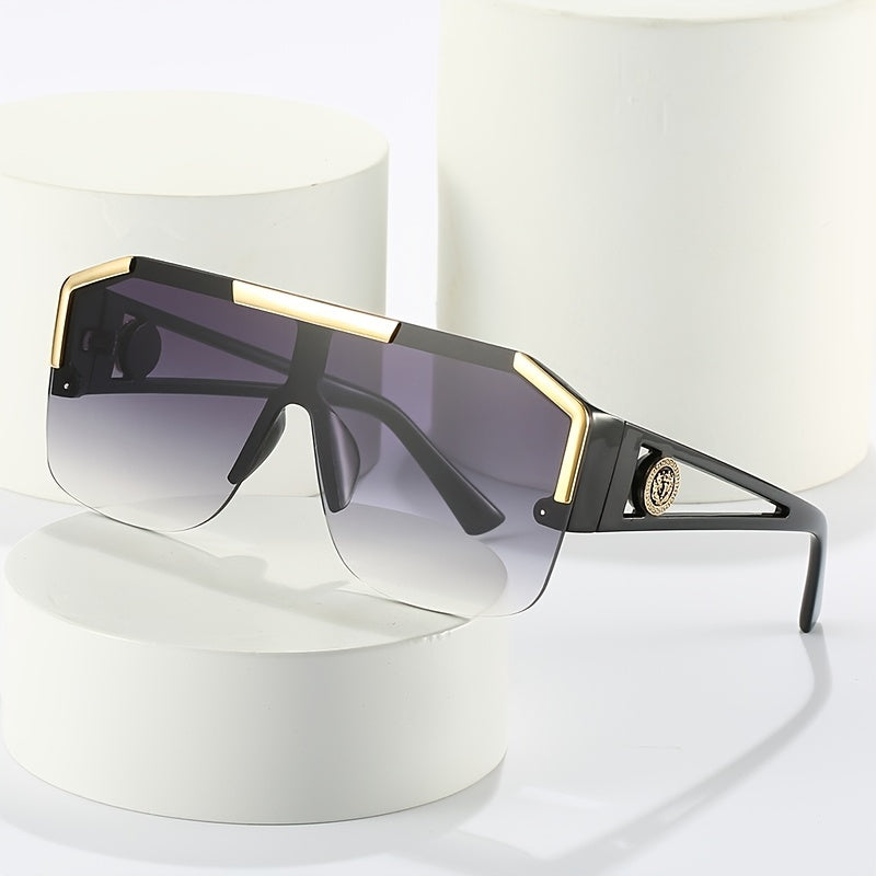 Men's Oversized Square Glasses Large Frame Casual Fashion Accessories