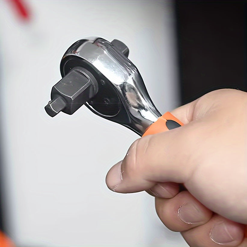 Universal 3-in-1 kalit tutqichi 1/4 3/8 1/2 dyuym, teskari o‘qiladigan po‘lat