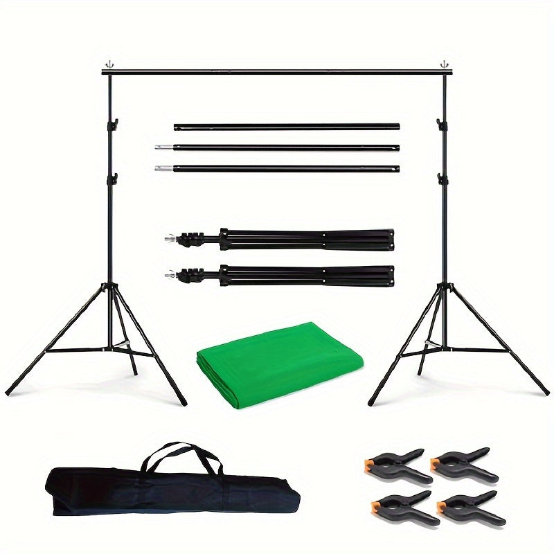 2x2m Photography Background Stand with Cloth and Props for Studio Shooting