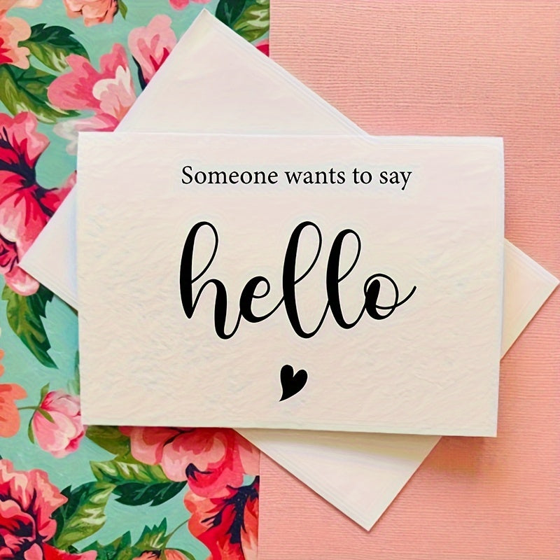 Pregnancy Announcement Card with Envelope for Family and Grandparents