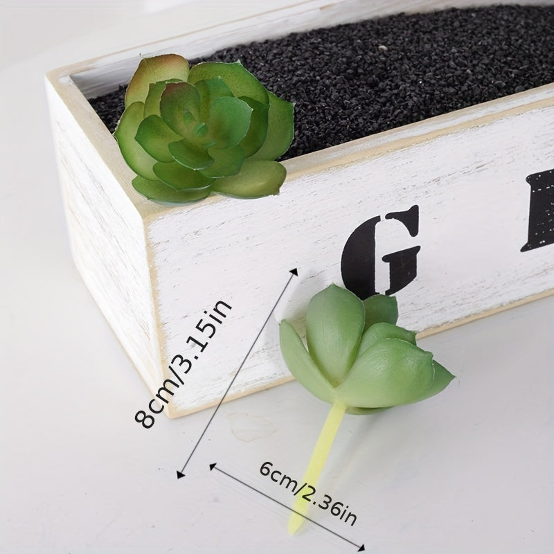 8-упаковка искусственных суккулентов для домашнего и кухонного декора, не требуется питание или контейнер.