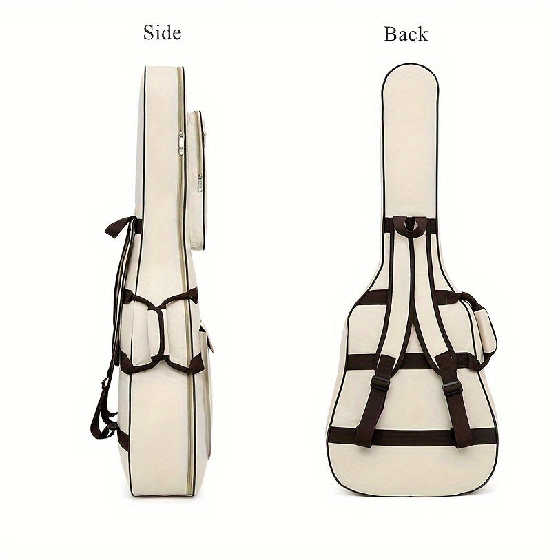 Waterproof 40/41 Inch Acoustic Guitar Gig Bag with 10mm Padding and Adjustable Straps