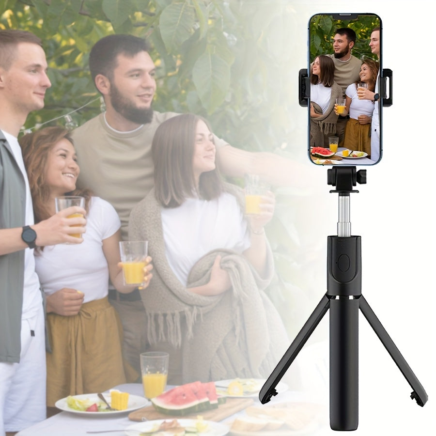 Selfie Stick Tripod with Wireless Remote and 360-Degree Rotation for Smartphones