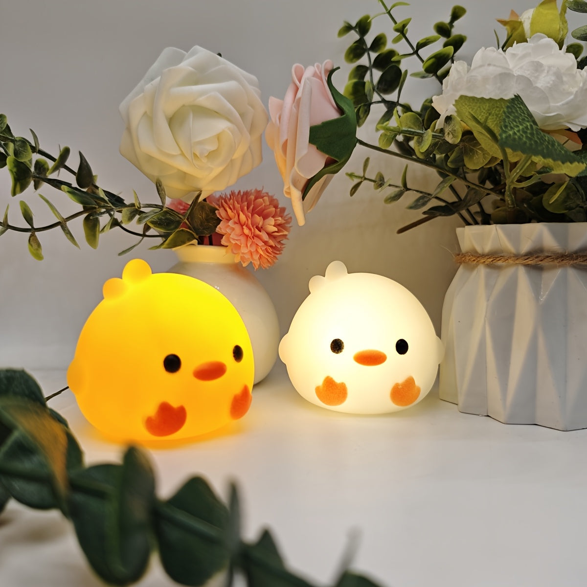 Battery-Powered LED Night Light with Toggle Control for Kids and Adults