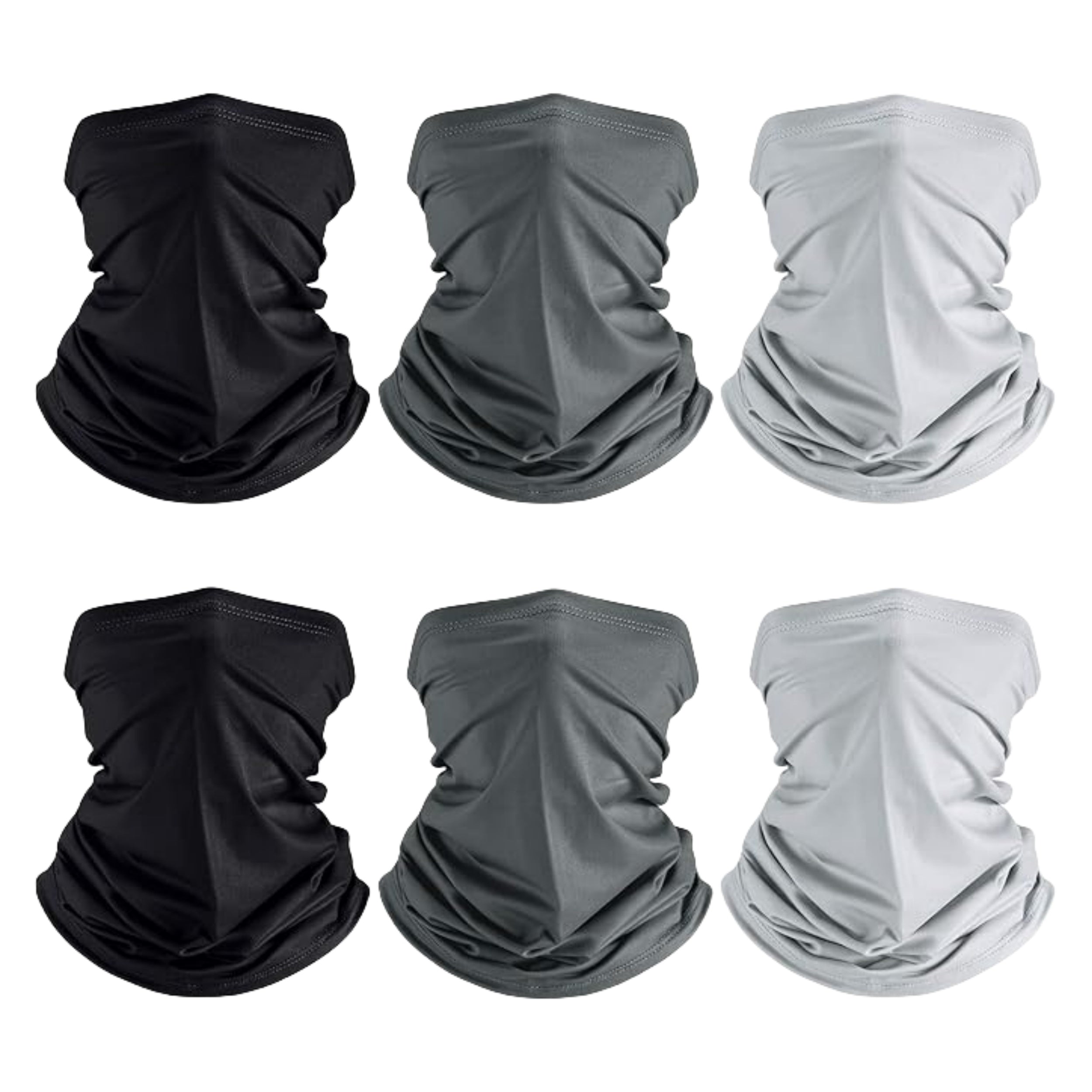 Juego de 4 mascarillas faciales de camuflaje para ciclismo, senderismo, pesca, braga de cuello transpirable, escudo UV