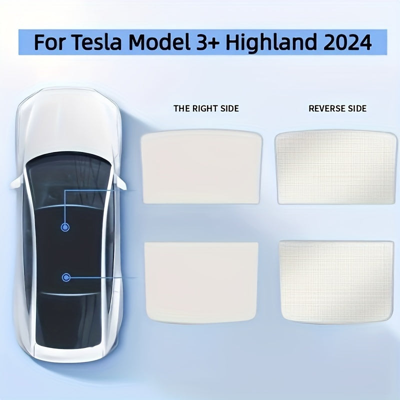 Tesla Model Y/3 uchun quyosh soyasi energiya qalqoni, tortiladigan va 2019-2024 yillarga mo'ljallangan modellar uchun mos, zararli UV nurlarini to'sadi.