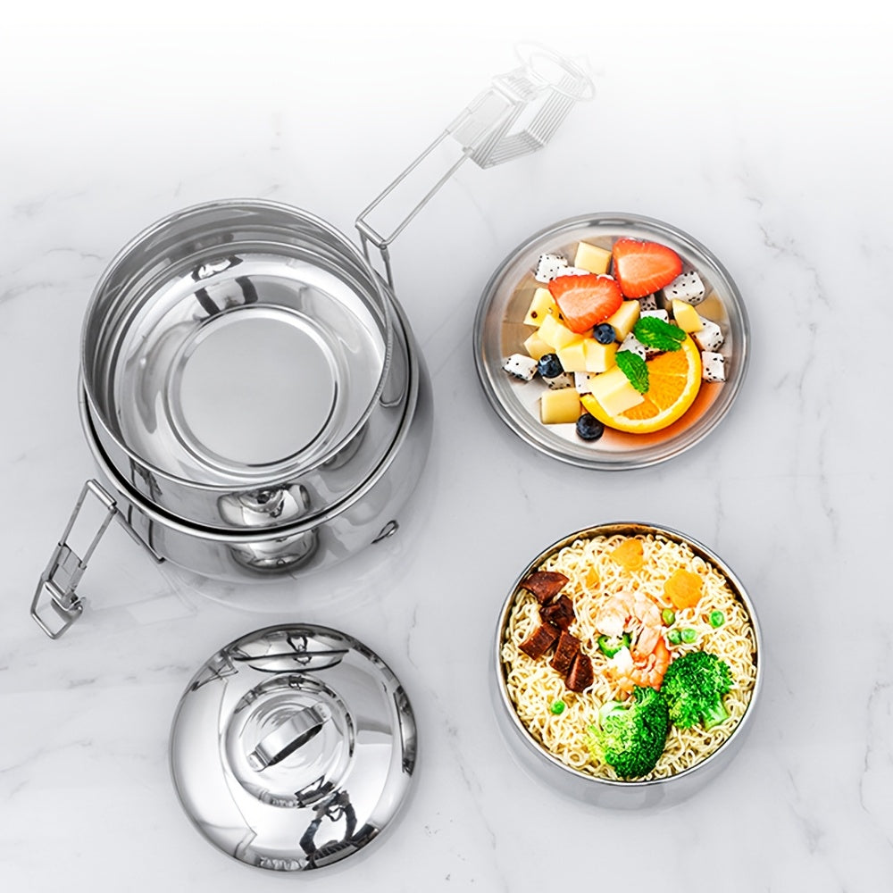 210 stainless steel dan tayyorlangan katta sig'imli ovqat isitish lunch box, talabalar va ofis ishchilari uchun. Portativ va zaryadsiz, batareyaga ehtiyoj yo'q.