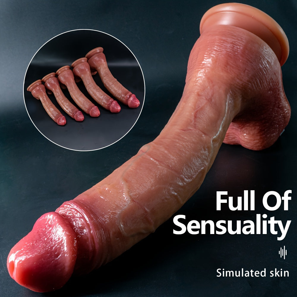 Women Silicone Dildo with Multiple Sizes and Anal Plug