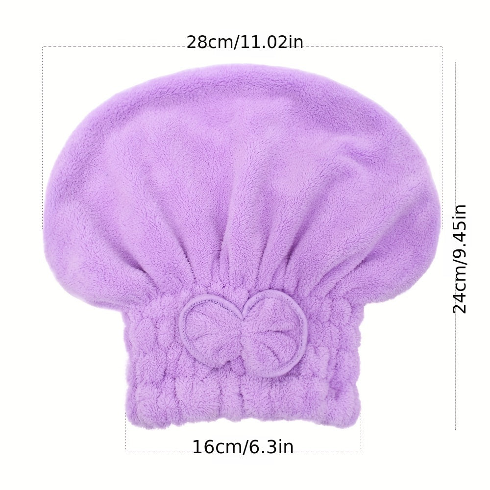 Qizlar va ayollar uchun polyester soch quritish qopqog'i, tez qurituvchi soch turban to'plari, ultra singdiruvchi.