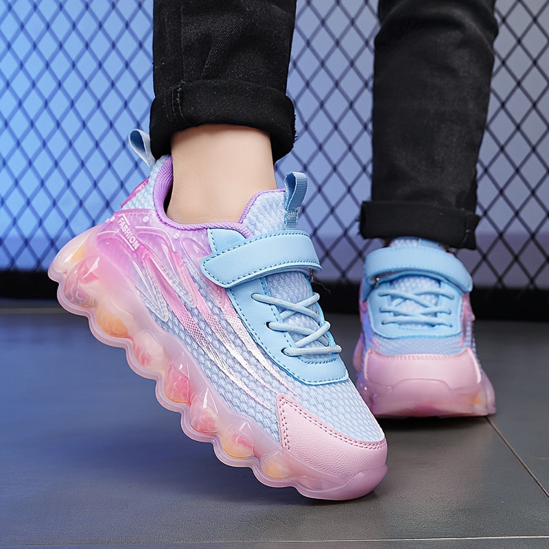 Girls Kids Sneakers Breathable Non-Slip Chunky Shoes for Outdoor Activities