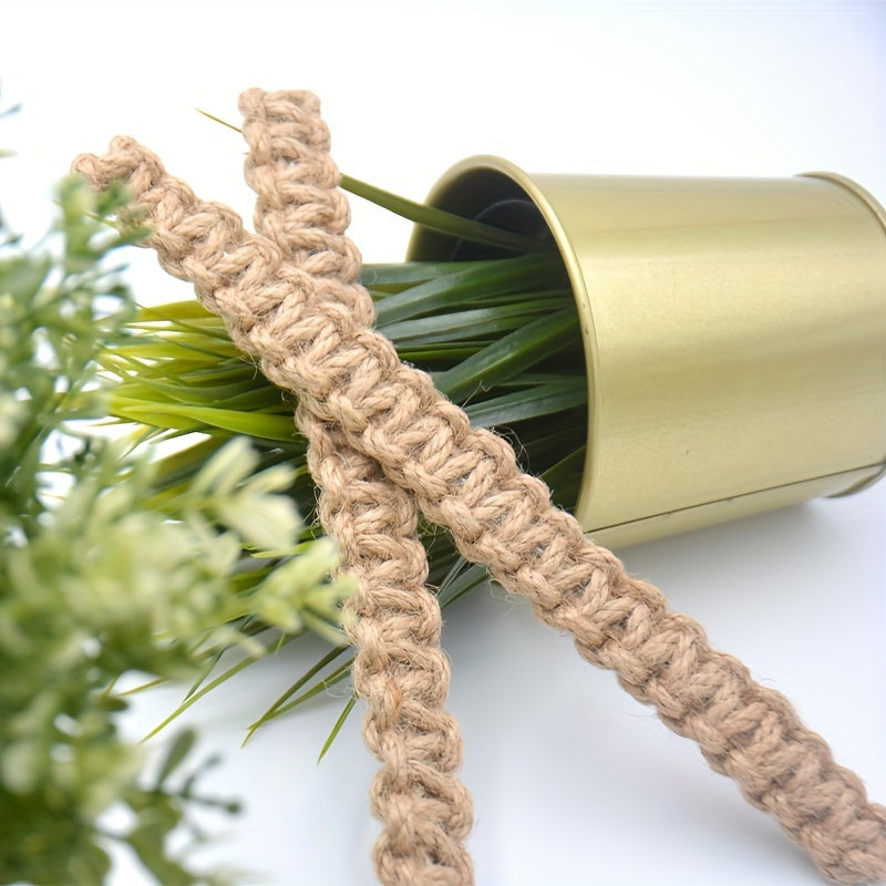 Linen Braided Curtain Tiebacks Set of 2 Semi-Transparent Without Lining for Bedroom Living Room