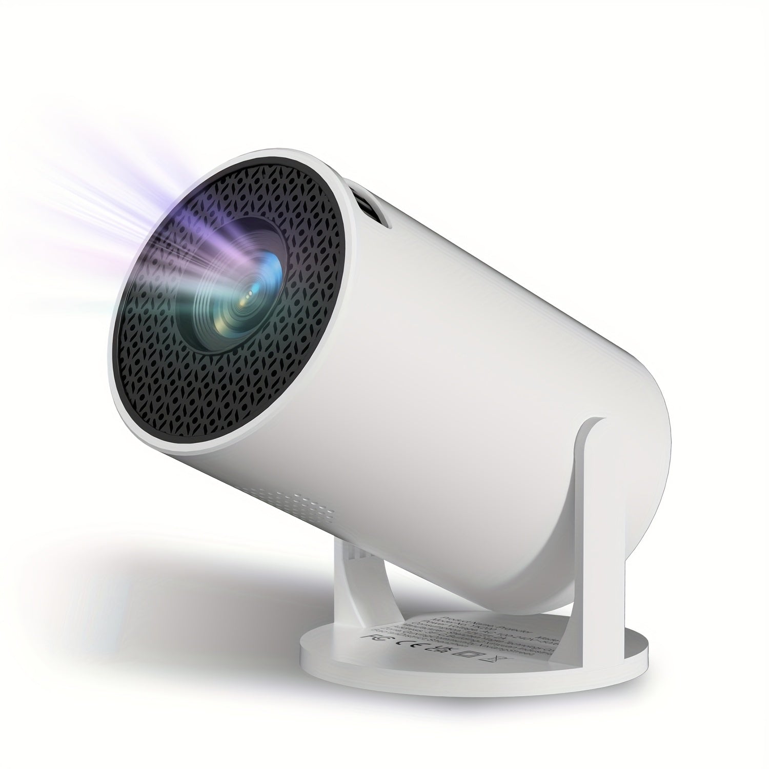 Portable HD Mini Projector with 180° Rotation, Smartphone Sharing, Built-in Speakers